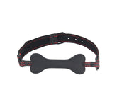 Love In Leather Solid Silicone BDSM Play Bone Gag Default Title Bondage Gags and Bits